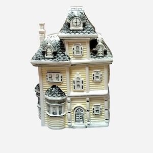 1970s Ceramic Victorian House Cookie Jar
